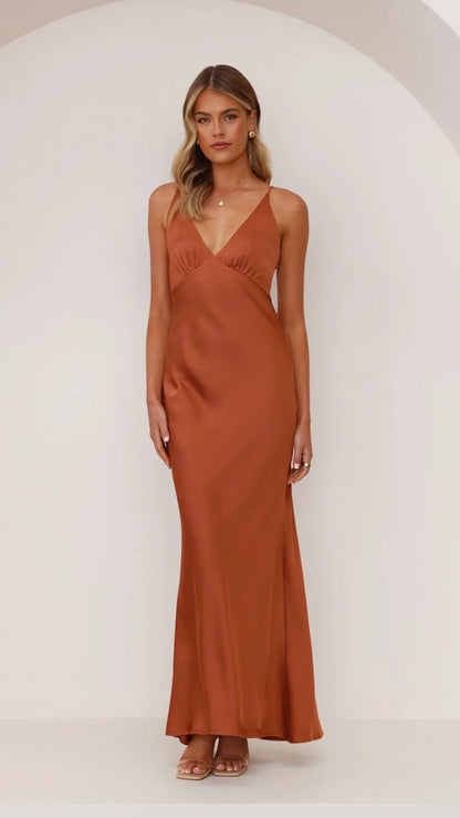 Ziah Maxi Dress Copper