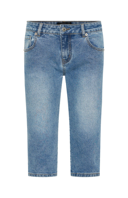 Annie Low Rise Capri Jeans Vintage Light Blue