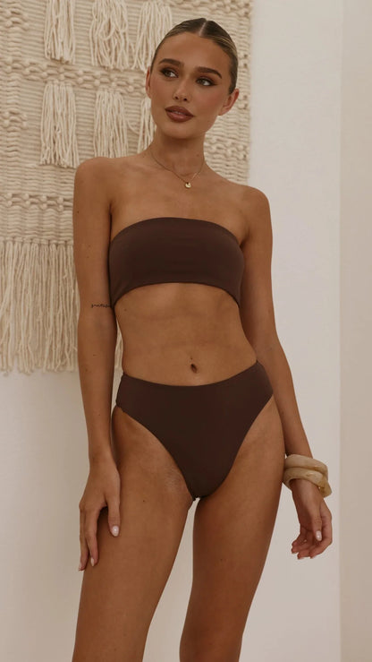 Tera High Waist Brief Chocolate