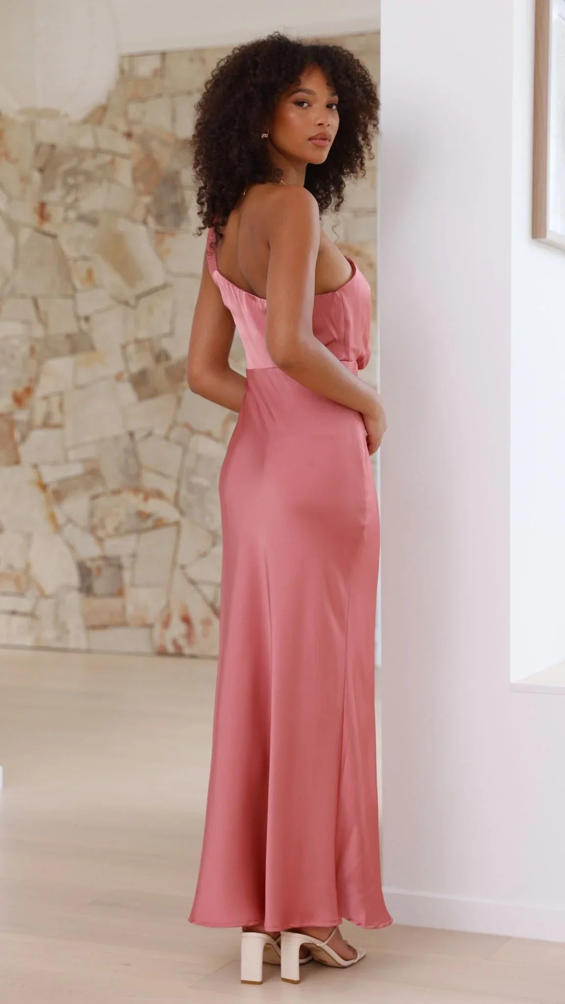 Greta Maxi Dress Baked Rose