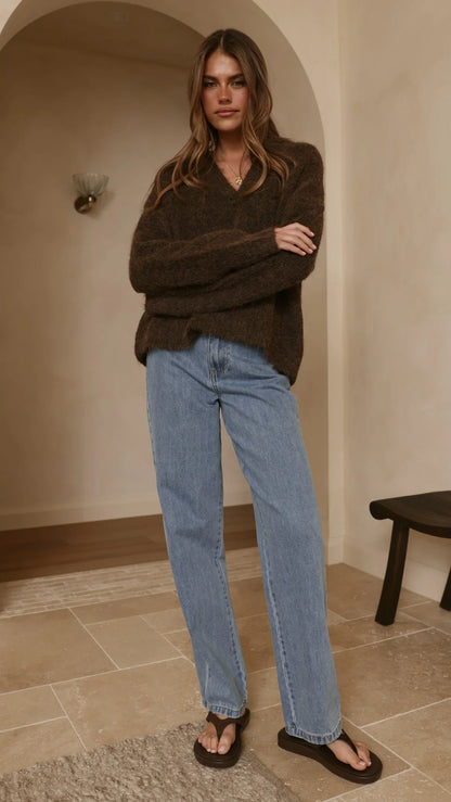 Kouvr Knit Sweater Brown