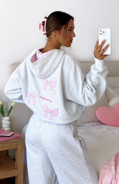 Daydreamers Madeline Oversized Hoodie Grey Marle
