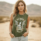 Vintage Retro Rock n Roll Graphic Tank Top