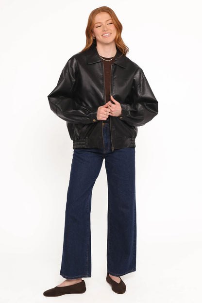 Zoe Bomber Jacket Black