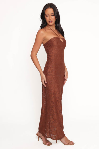 Tucker Midi Dress Brown