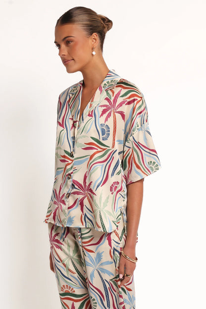 Illoura Short Sleeve Shirt Tahitian Tide
