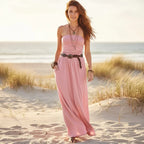 Bandeau Strapless Boho Maxi Dress