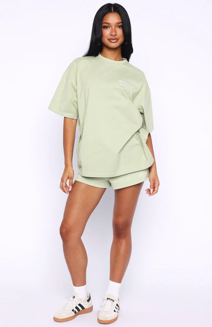 Cant Miss It Lounge Shorts Sage