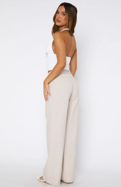 Wont Look Back Pants Beige
