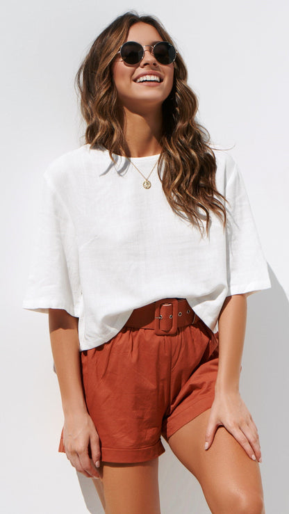 Charlotte Top White