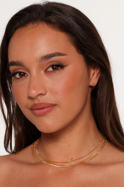 Steph Layered Necklaces Gold