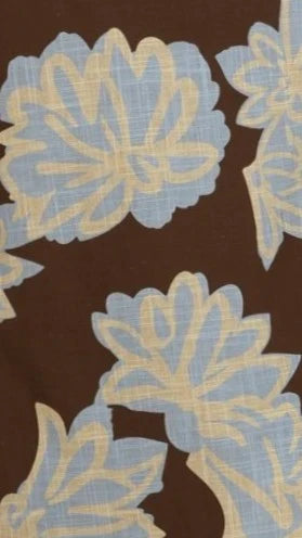 Sloane Mini Dress Brown Blue Floral