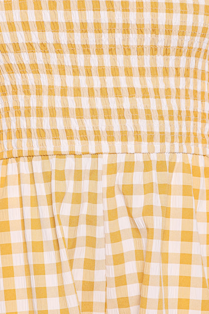 Simo Romper Yellow Gingham