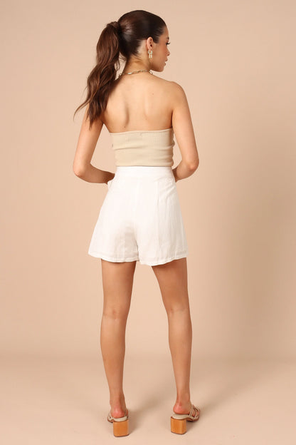 Roxy Faux Wrap Skort Ivory
