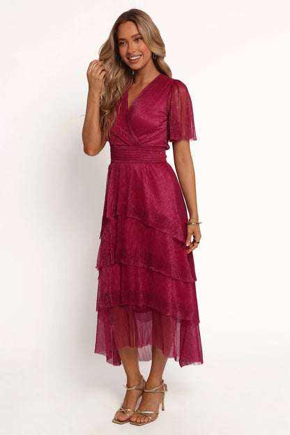 Jasmin Midi Dress Pink