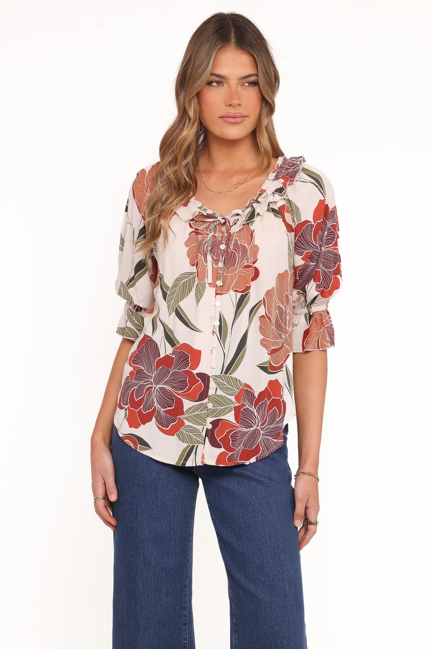 Bertha Top Fall Floral