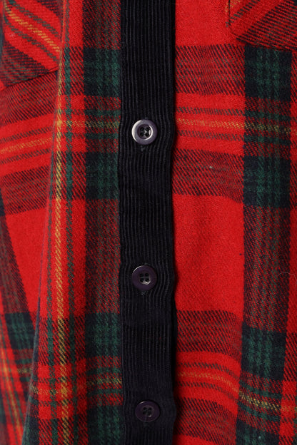 Lucille Plaid Shacket Red Navy