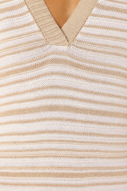 Harper Mini Dress Sand White