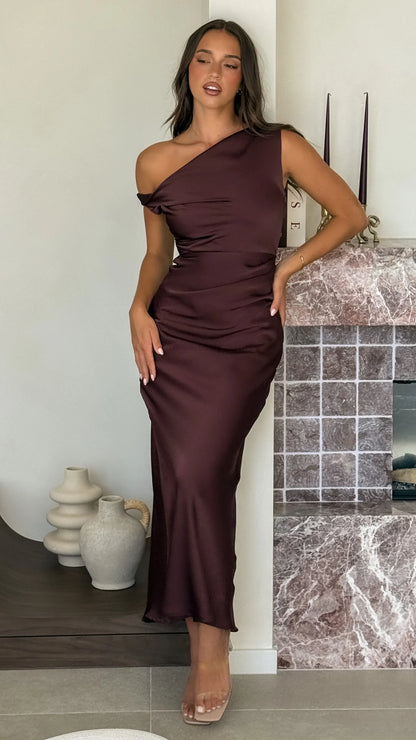 Gigi Maxi Dress Chocolate