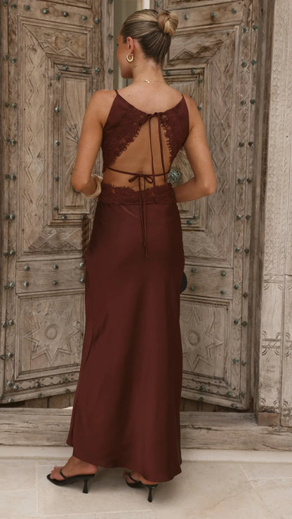 Amy Maxi Dress Chocolate