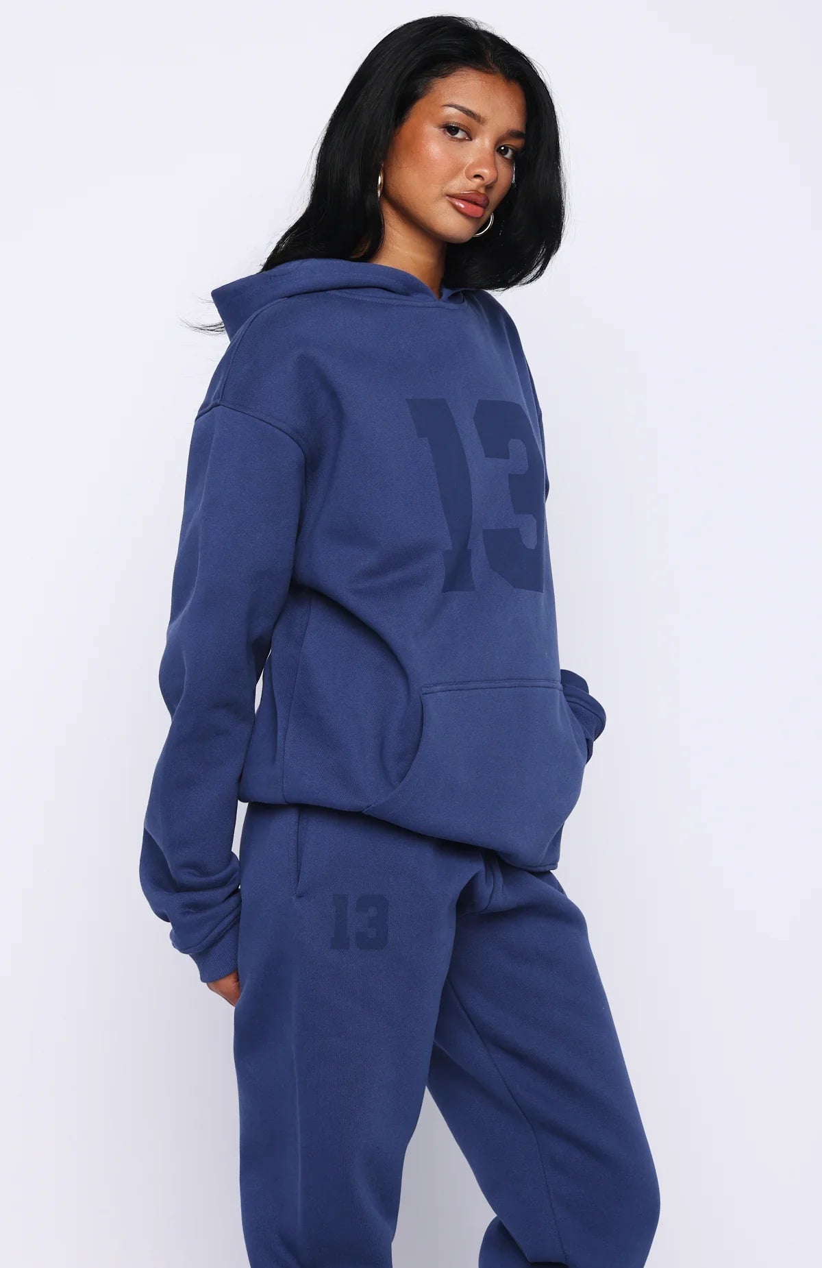 Its Your Chance Oversized Hoodie Navy
