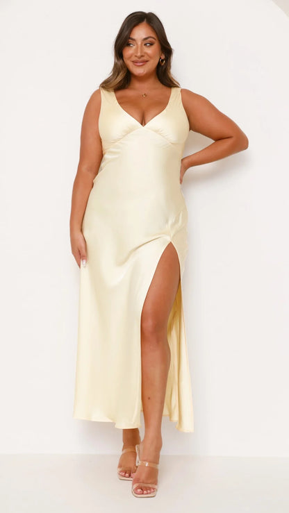 Taylor Maxi Dress Lemon