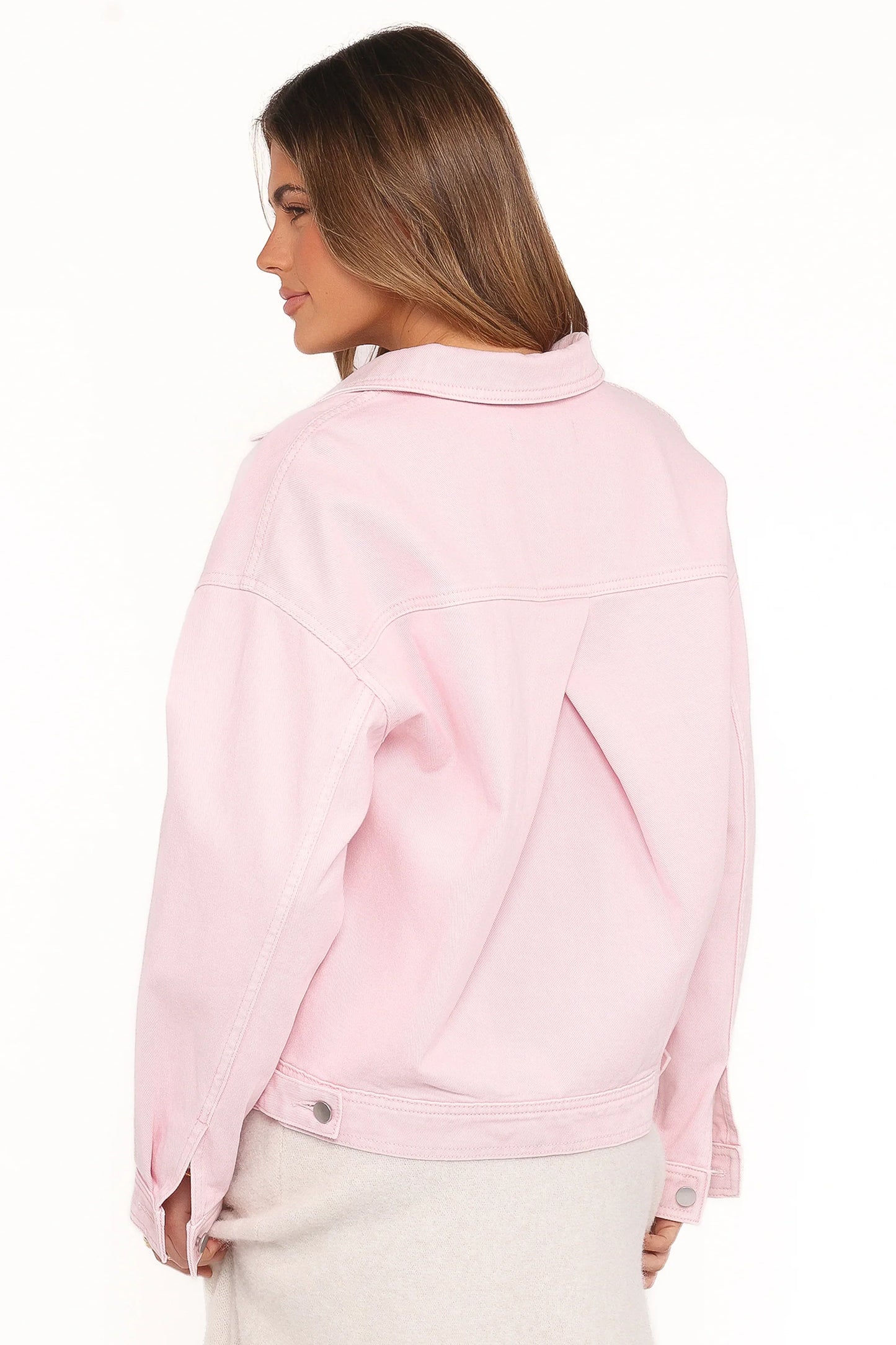 Larosa Denim Jacket Dusty Pink