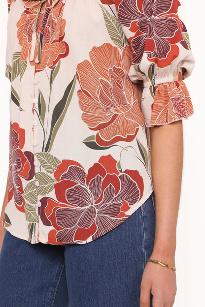 Bertha Top Fall Floral