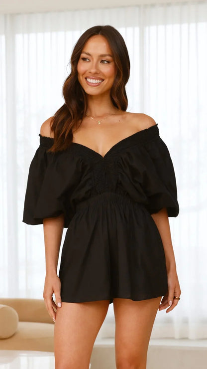 Carson Playsuit Black