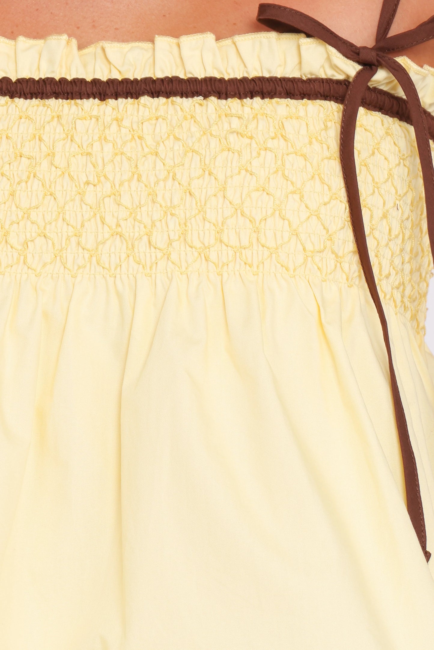 Mireille Baby Doll Top Lemon