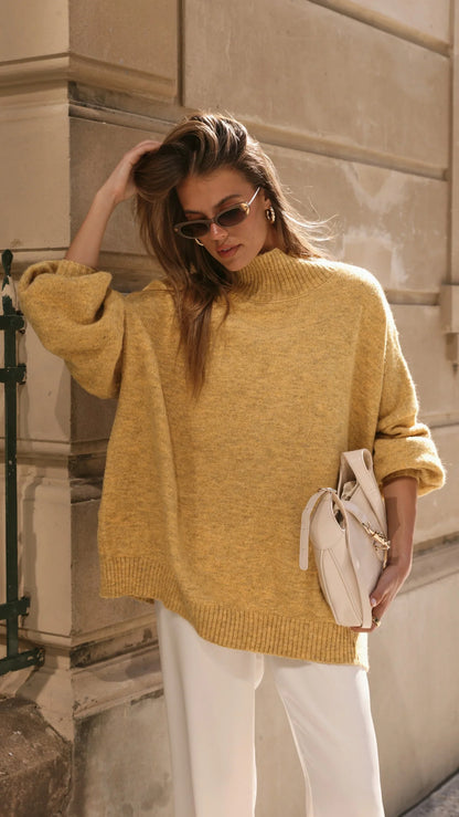 Harita Knitted Sweater Mustard