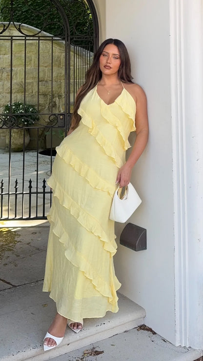 Sophia Maxi Dress Lemon