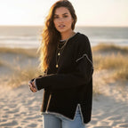 Boho Loose Fit Knit Pullover Sweater