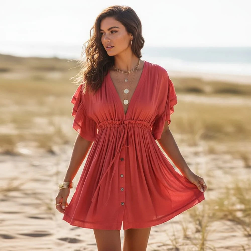 Chiffon Beach Cover Up Dress