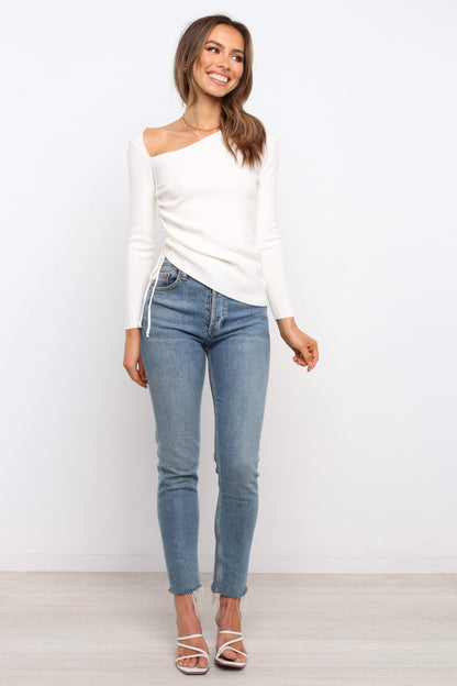 Amber Top Ivory