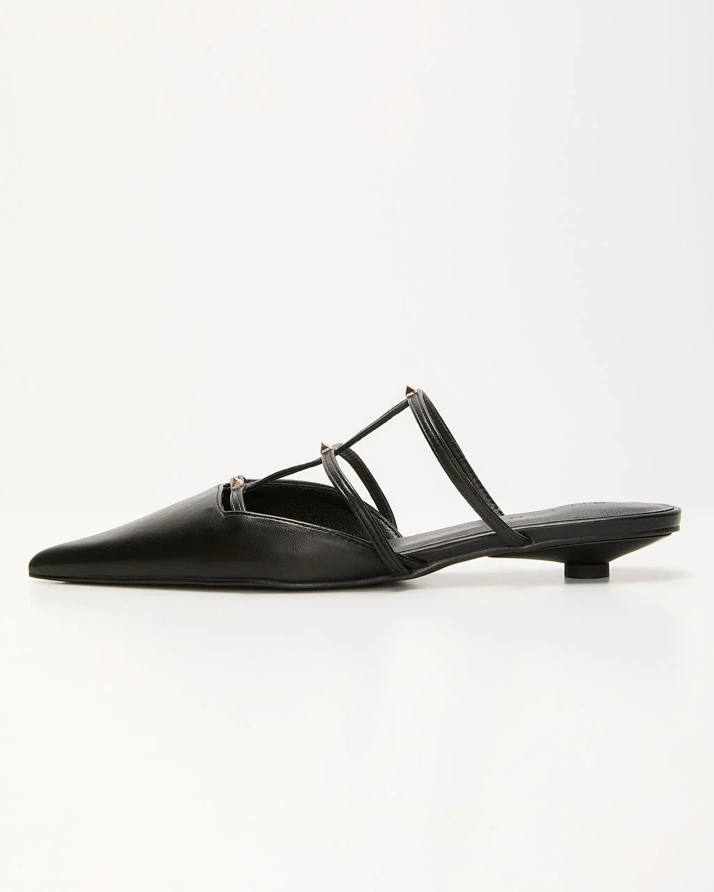Corie Caged Leather Stud Flats