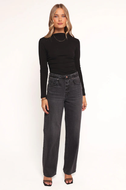 Nissa Long Sleeve Top Black