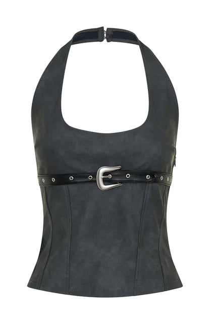 In The Crowd Bustier Charcoal