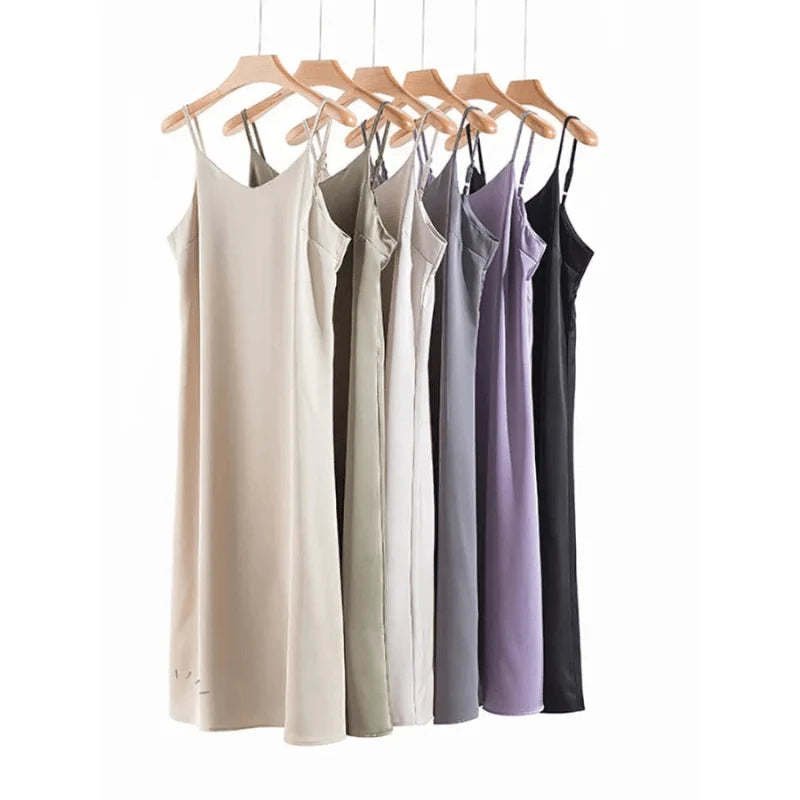 Long Spaghetti Strap Slip