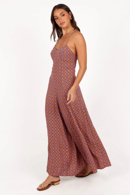 Harlee Wide Leg Jumpsuit Orange