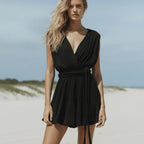 Boho Beach Cover Up Mini Dress