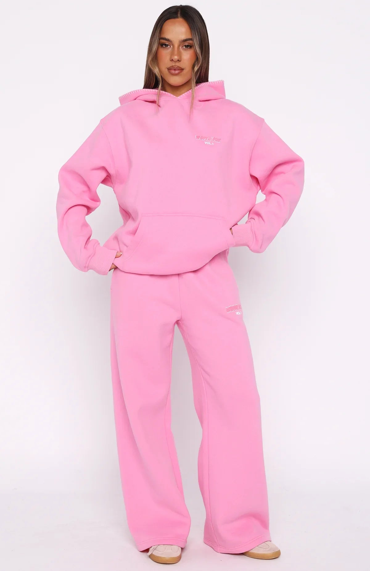 Vol 1 Oversized Hoodie Bubblegum