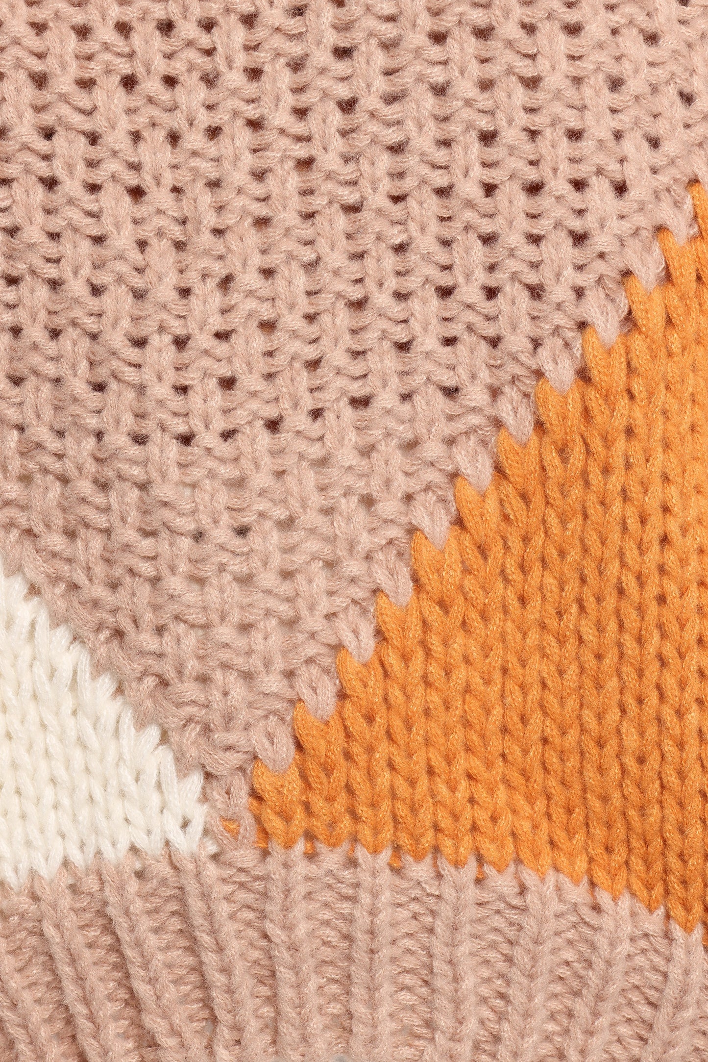 Koda Pattern Knit Sweater Beige Multi