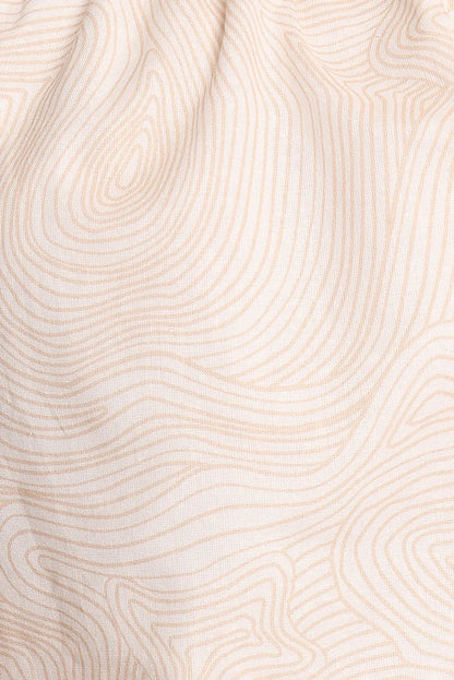 Tuliya High Waist Shorts Tan Swirl