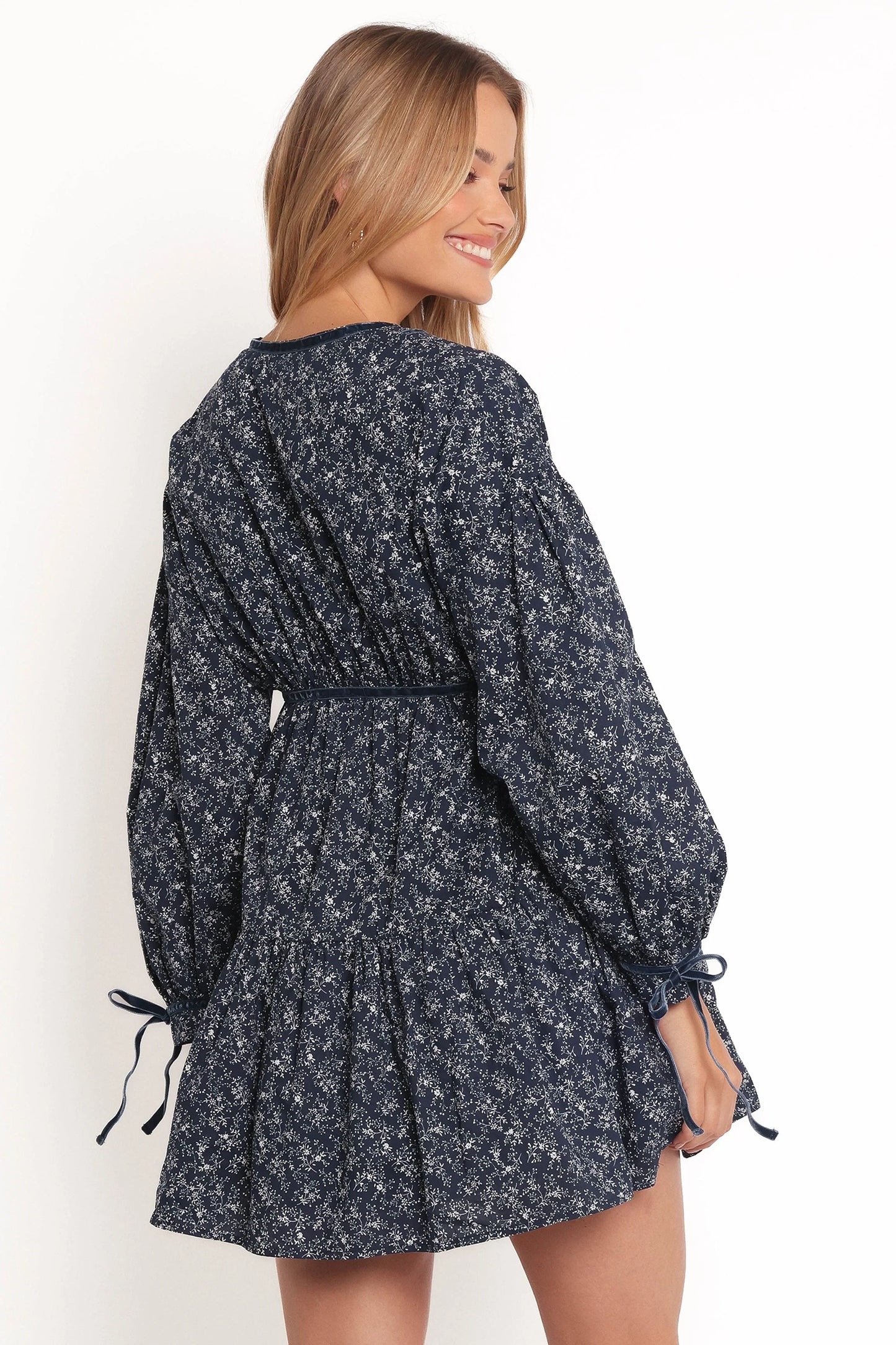Brooklyn Mini Dress Blue Floral