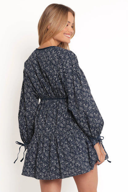 Brooklyn Mini Dress Blue Floral