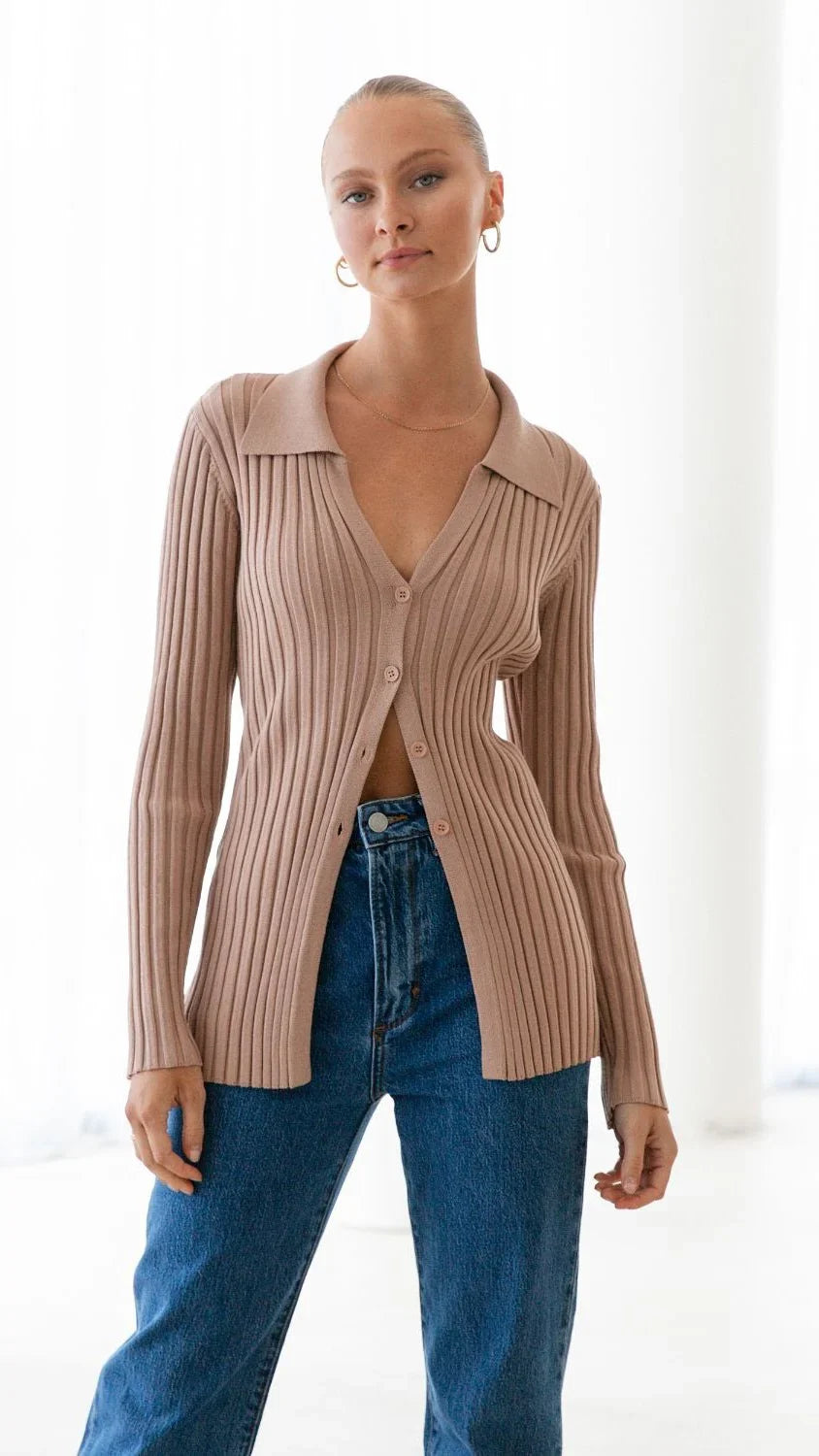 Darcy Knit Top Mocha