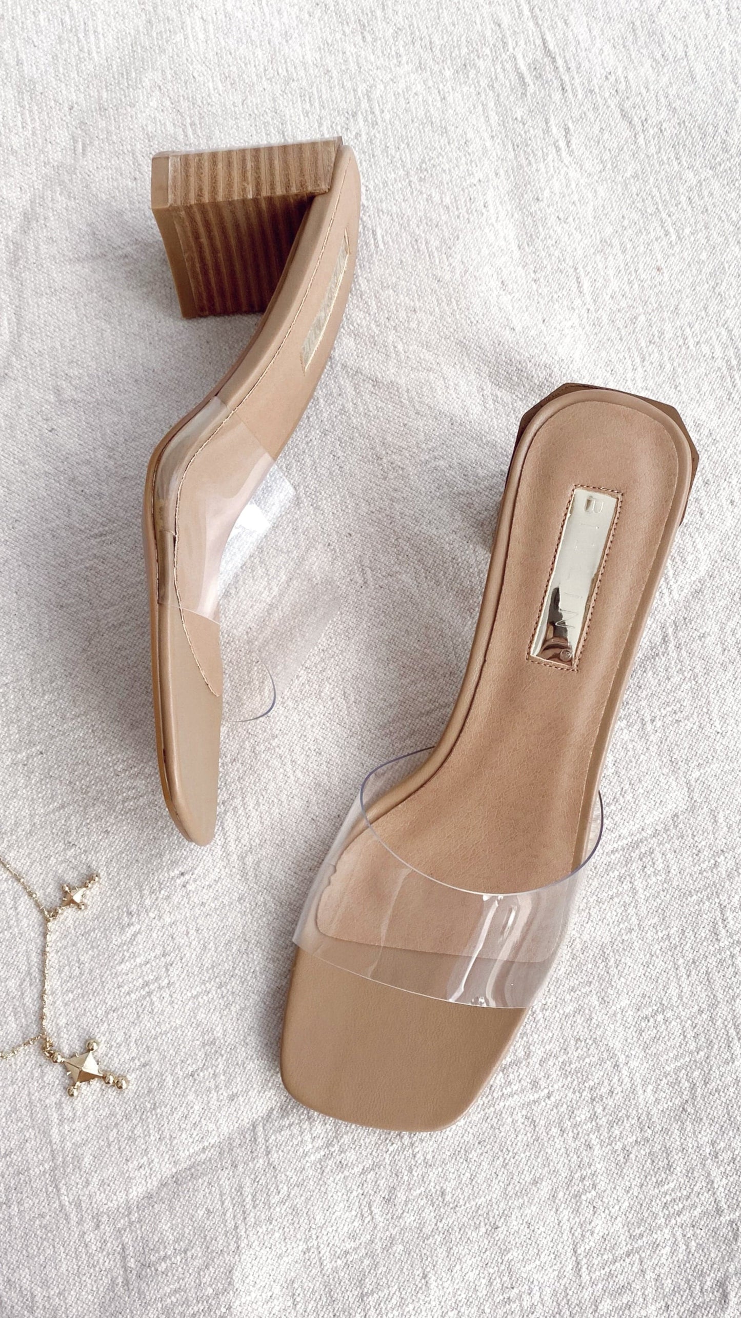 Lucy Heel Clay Clear