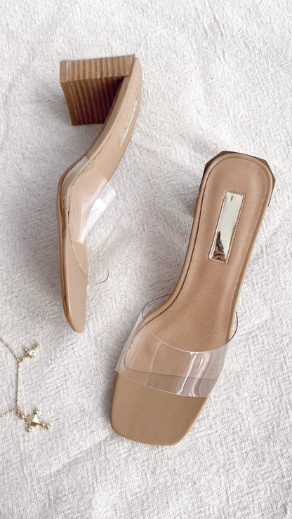 Lucy Heel Clay Clear