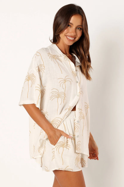 Amira Shorts Palm Print